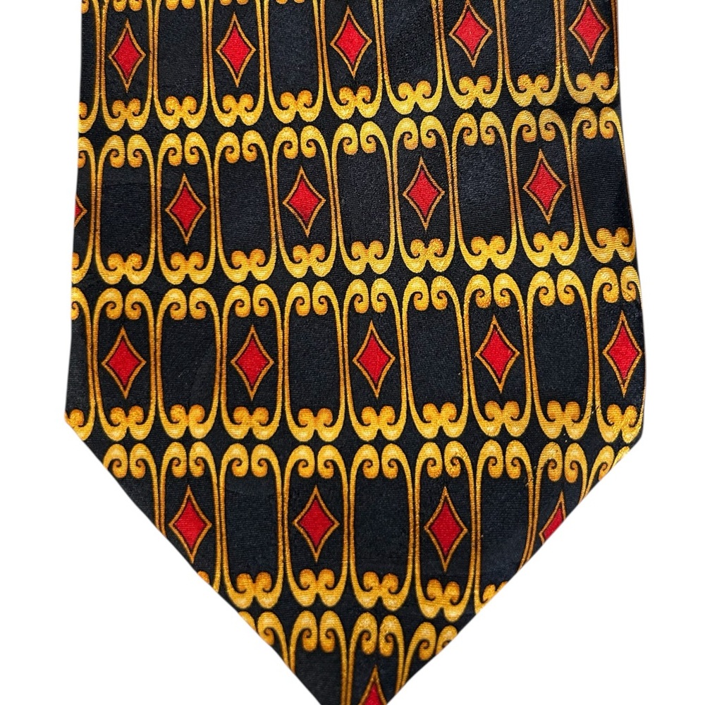 Bruno Piattelli silk geometric tie